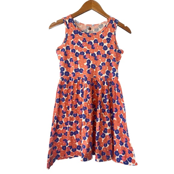 Tea Collection Other - 🛑SOLD Tea Girls Floral Print Sleeveless Cotton Dress Size 12